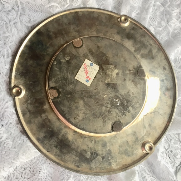 Set Of 4 Round Chargers Silverplate Ethan Allen - Picture 5 of 8